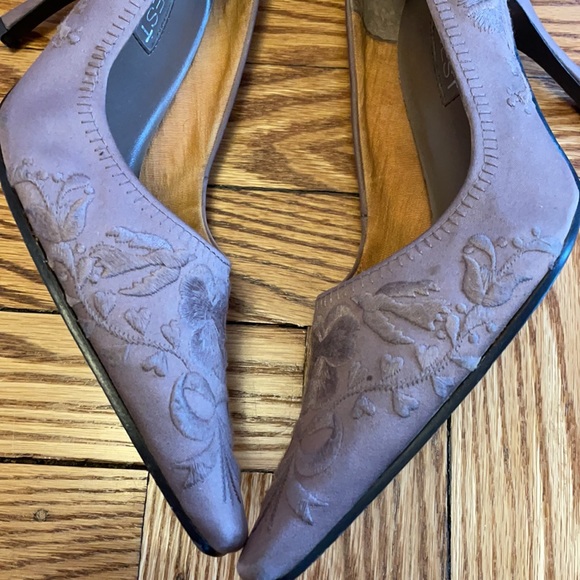 Nine West First Dance Vintage Pumps Satin Heels - Picture 8 of 13